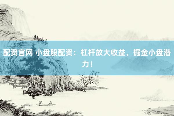 配资官网 小盘股配资：杠杆放大收益，掘金小盘潜力！