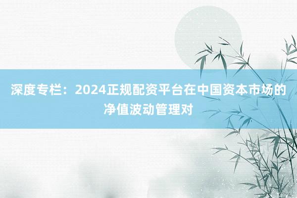 深度专栏:2024正规配资平台在中国资本市场的净值波动管理对